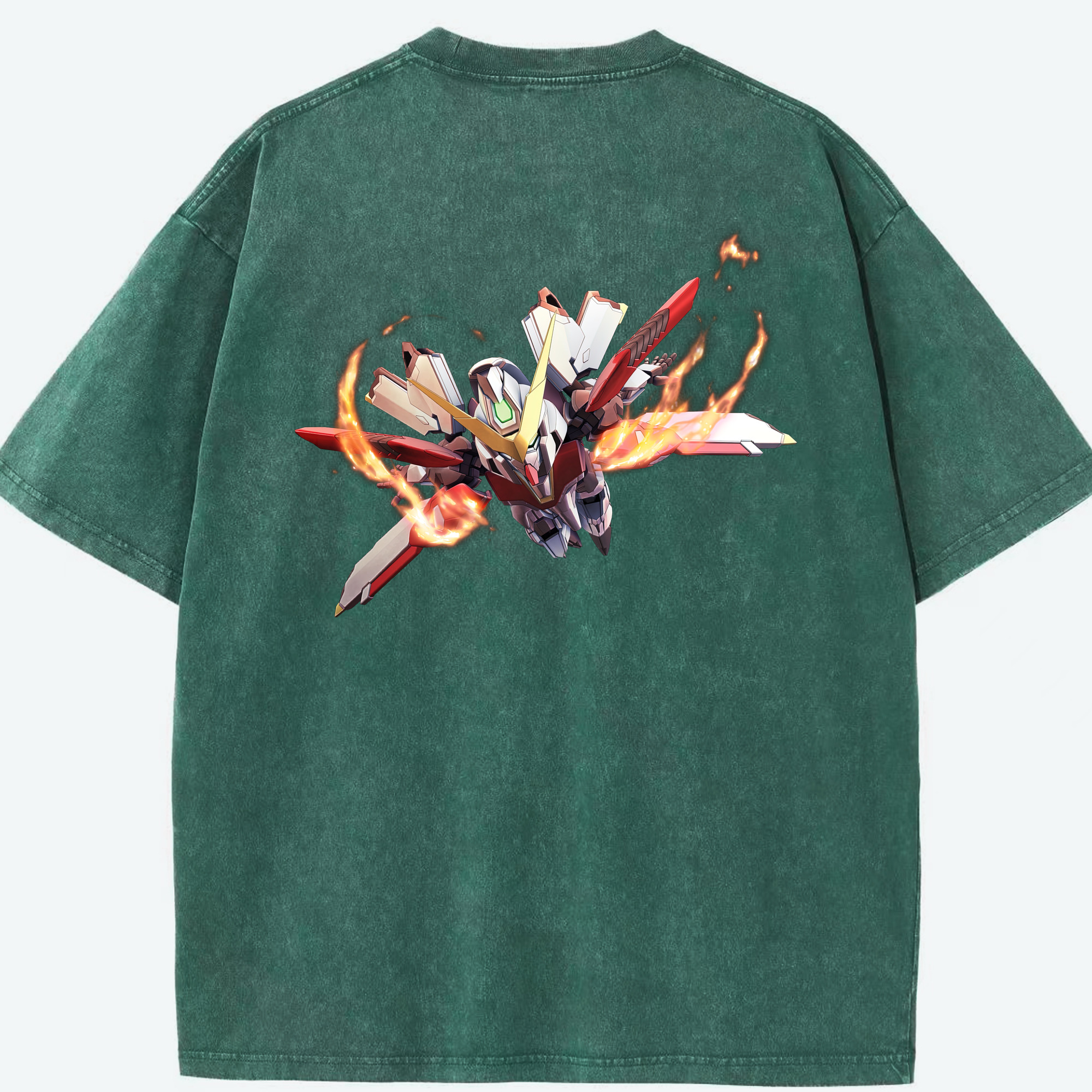 （画像用） 機動戦士ガンダム Mobile Suit Gundam 綿100% ヴィンテージ風 半袖Tシャツ（背面プリント）